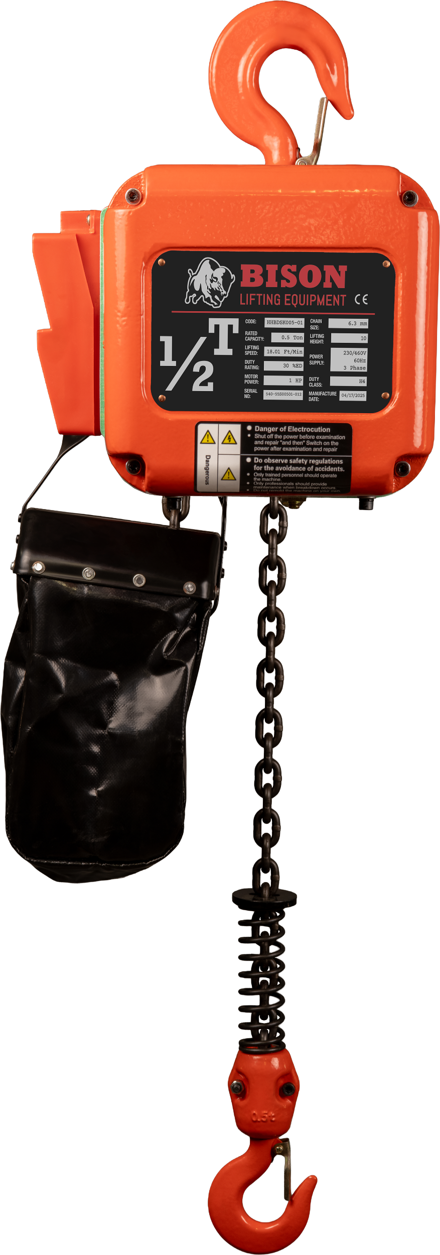 Picture of 1/2 Ton Three Phase Hoist 