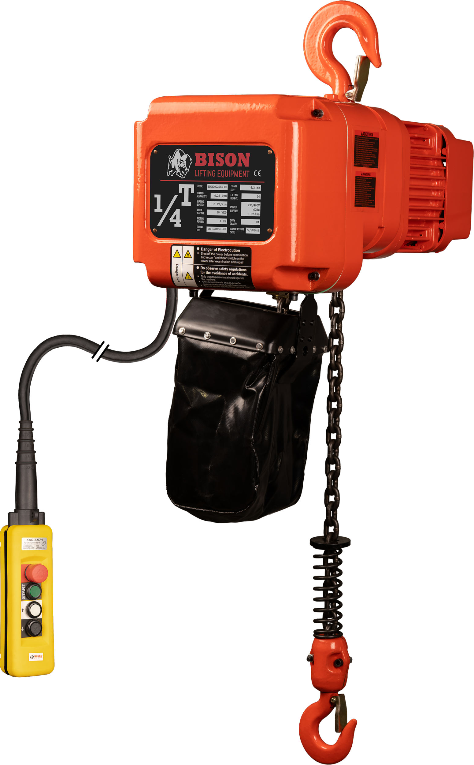 Picture of 1/4 Ton Three Phase Hoist