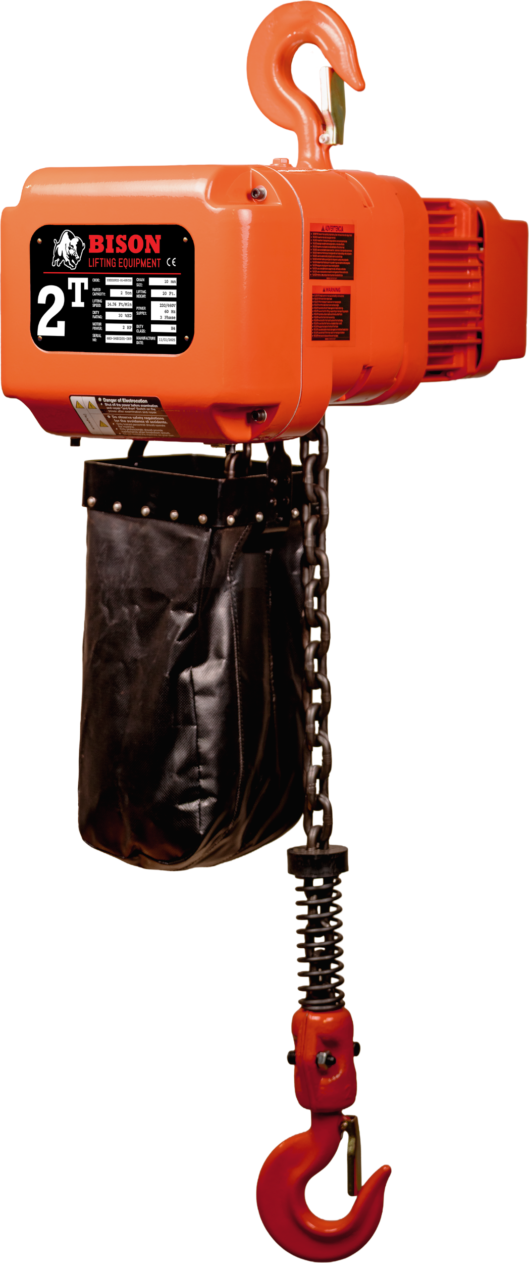 Picture of 2 Ton Three Phase Hoist  - Dual Speed