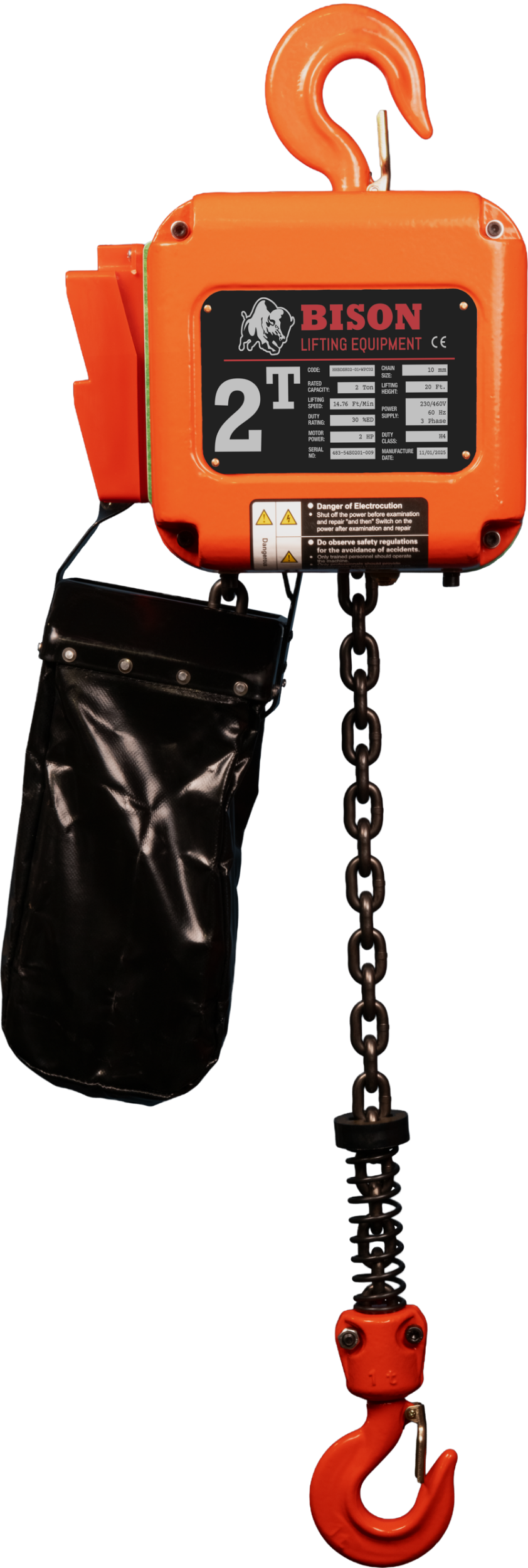 Picture of 2 Ton Three Phase Hoist  - Dual Speed