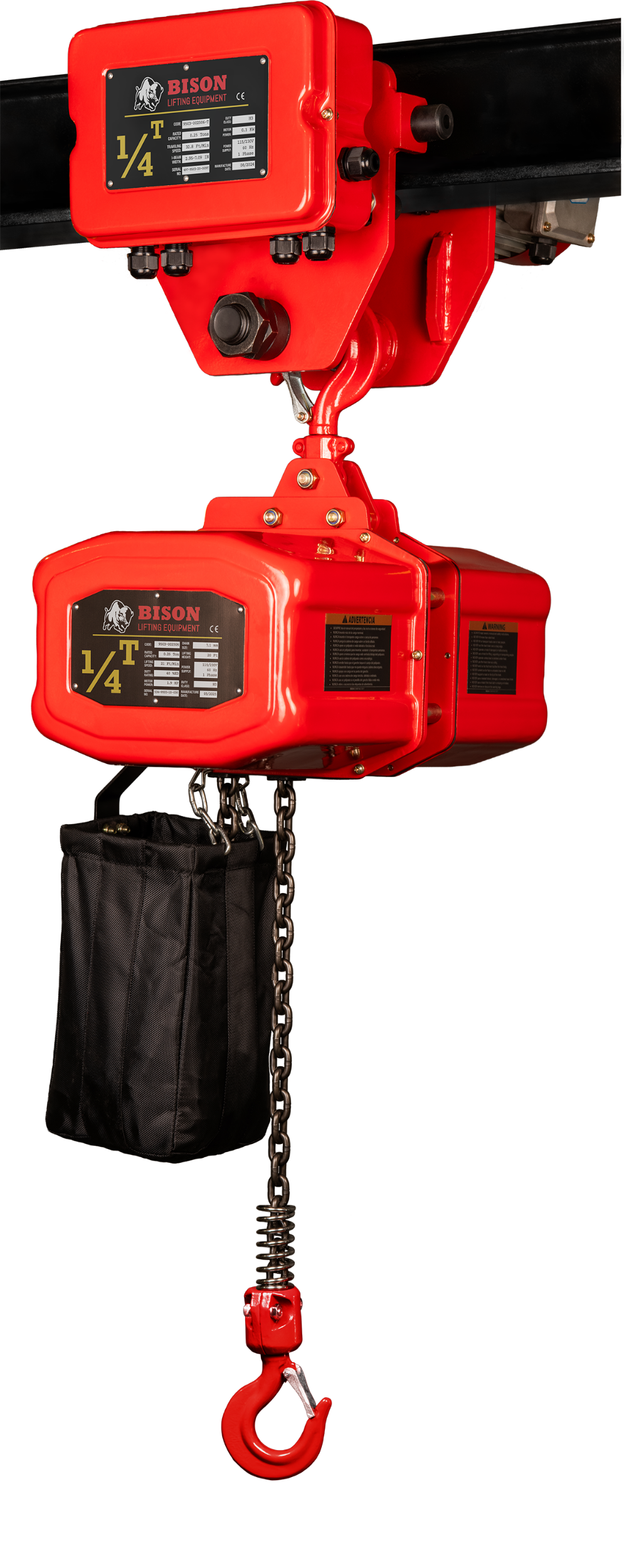 Picture of 1/4 Ton Hoist + Trolley 