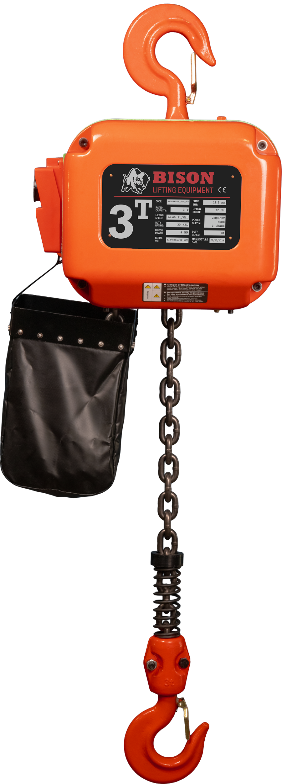 Picture of 3 Ton Three Phase Hoist