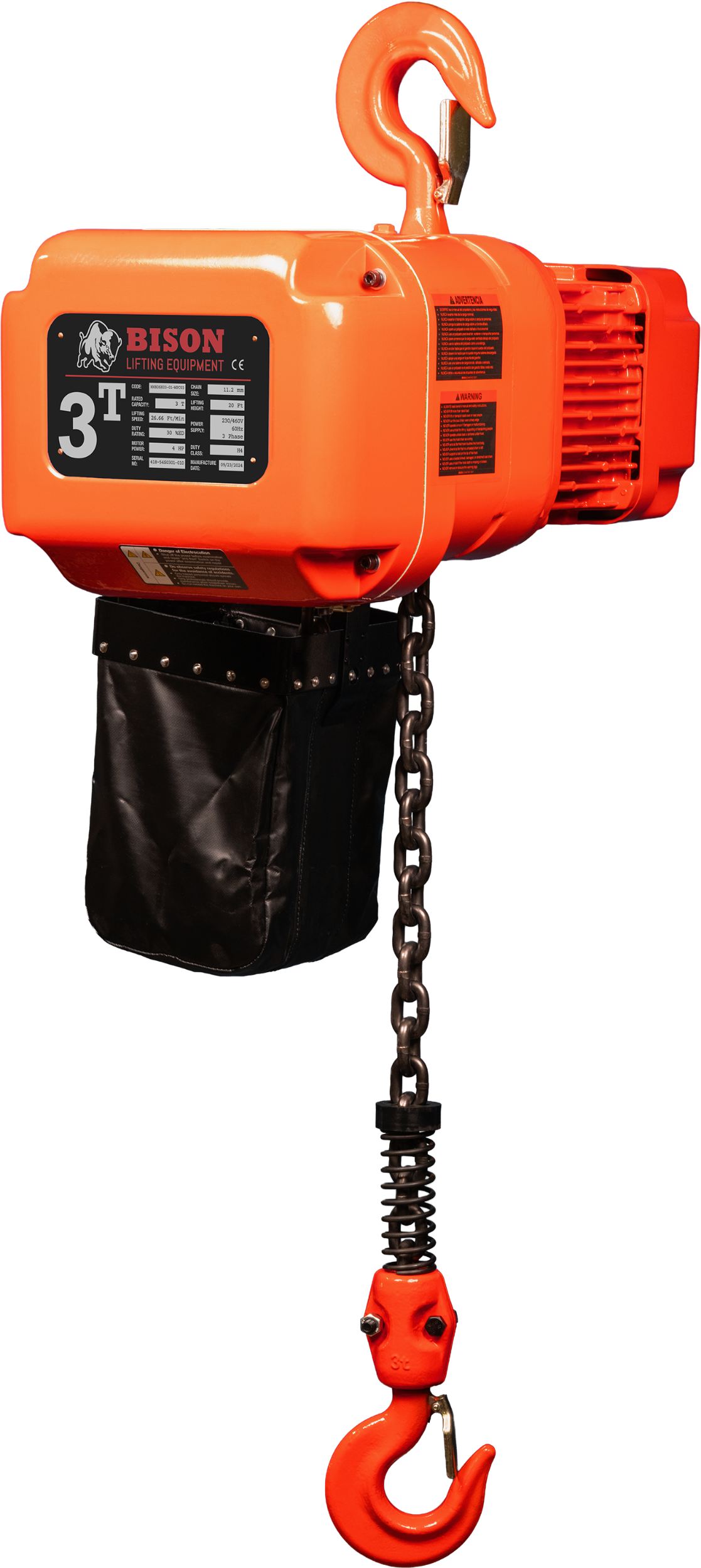 Picture of 3 Ton Three Phase Hoist