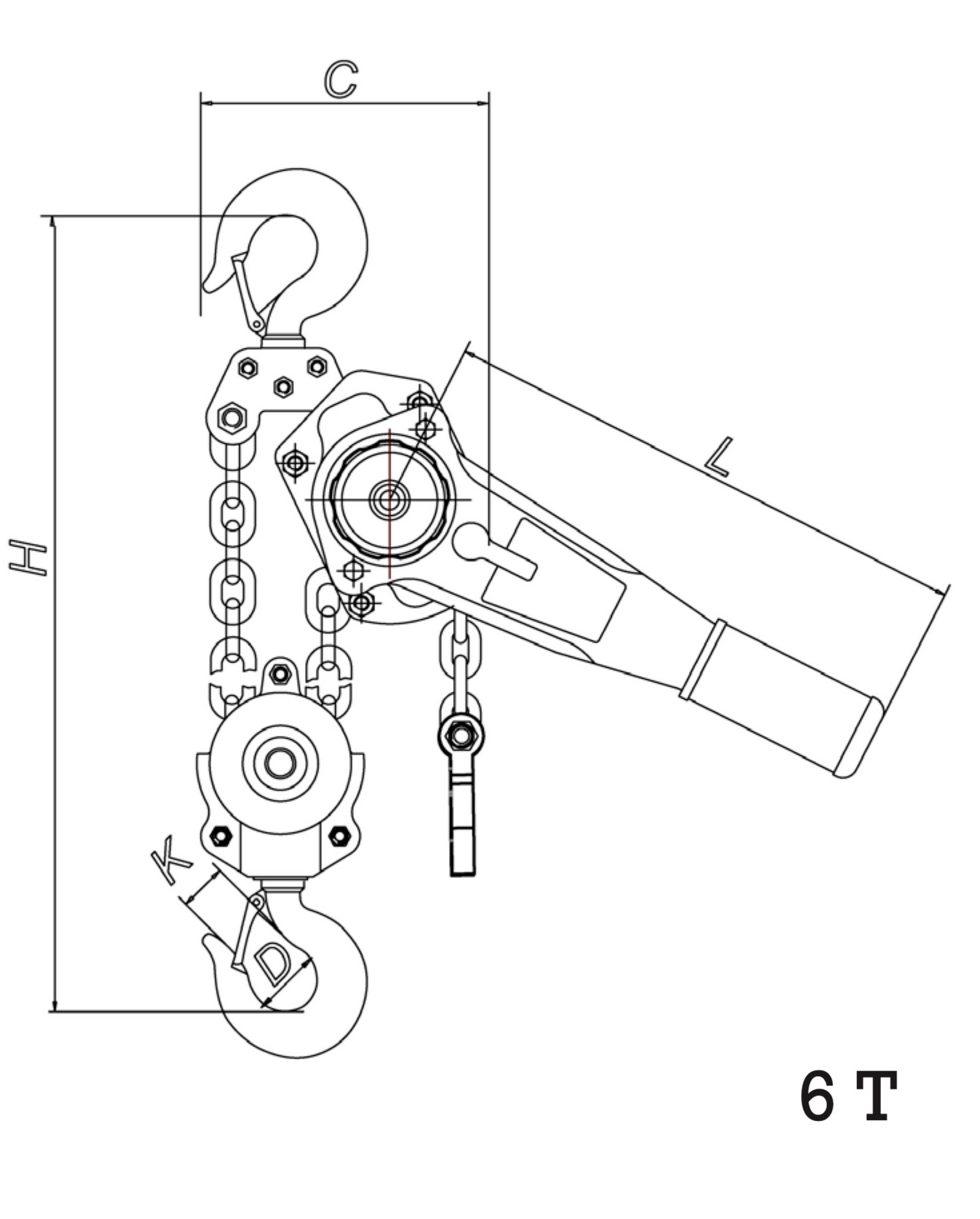 Picture of 6 Ton Lever Hoist Overload Protection